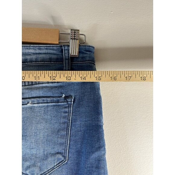 Kancan Distressed Medium Wash Blue Casual Denim Jean Skirt Size 3/25 - Picture 7 of 10